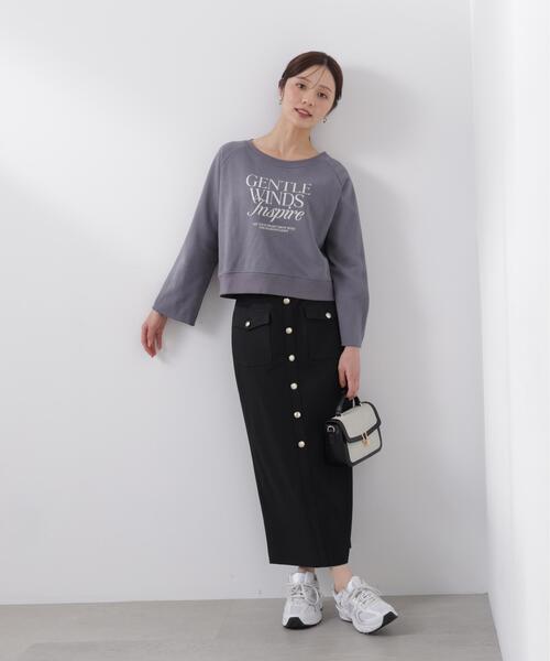 PROPORTION BODY DRESSING（プロポーションボディドレッシング）の「【小さめサイズあり】＜ウォッシャブル＞フロント釦ナロースカート / 1216120201（スカート・レディース・ブラック/ベージュ/ホワイト系その他・SMALL/MEDIUM/P/S/PSS）」の9枚目の写真