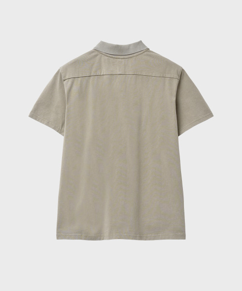 NOIRER（ノイア）の「ピグメントクロップポロTシャツ（ベージュ）（ポロシャツ・メンズ・その他・48/50/52）」の3枚目の写真