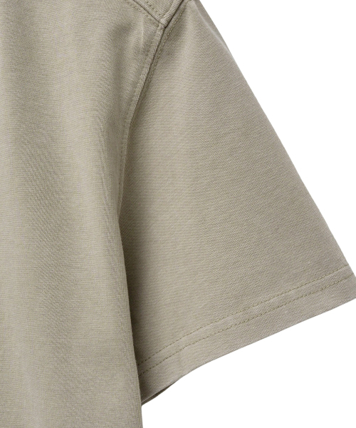 NOIRER（ノイア）の「ピグメントクロップポロTシャツ（ベージュ）（ポロシャツ・メンズ・その他・48/50/52）」の6枚目の写真