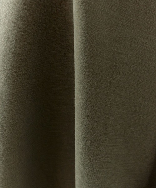 REMI RELIEF（レミレリーフ）の「REMI RELIEF/レミレリーフ WIDE MILITARY SHIRT (袖：スタッズ) ラウンドヘム ワイドシャツ 2026年春夏（シャツ/ブラウス・メンズ・カーキ・M/L/XL）」の7枚目の写真