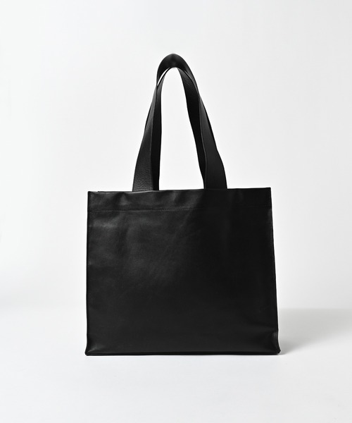 ADAM PATEK(アダムパテック)の「ADAMPATEK/water repellent leather medium tote bag/撥水レザーミディアムトートバッグ(トートバッグ・メンズ・ブラック・FREE)」の3枚目の写真
