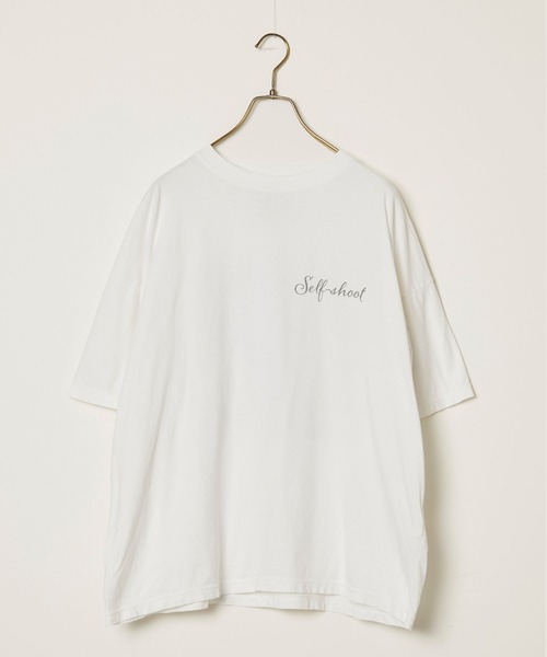 REMI RELIEF（レミレリーフ）の「REMI RELIEF/レミレリーフ HARD SP加工20/-天竺BIGサイズT(Self shot L) ヴィンテージTシャツ 2026年春夏（Tシャツ/カットソー・メンズ・ブラック/オフホワイト・M/L/XL）」の3枚目の写真