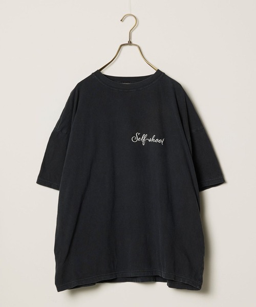 REMI RELIEF（レミレリーフ）の「REMI RELIEF/レミレリーフ HARD SP加工20/-天竺BIGサイズT(Self shot L) ヴィンテージTシャツ 2026年春夏（Tシャツ/カットソー・メンズ・ブラック/オフホワイト・M/L/XL）」の7枚目の写真
