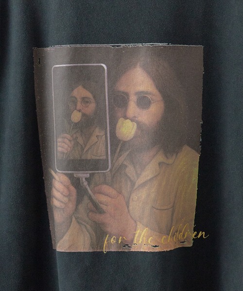 REMI RELIEF(レミレリーフ)の「REMI RELIEF/レミレリーフ HARD SP加工20/-天竺BIGサイズT(Self shot L) ヴィンテージTシャツ 2026年春夏(Tシャツ/カットソー・メンズ・ブラック/オフホワイト・M/L/XL)」の18枚目の写真