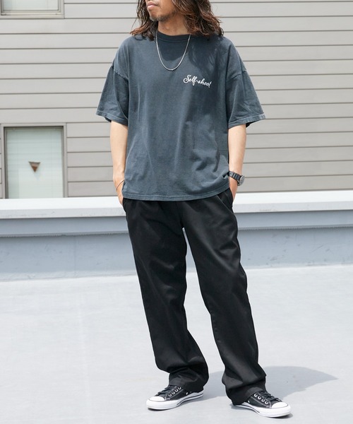REMI RELIEF(レミレリーフ)の「REMI RELIEF/レミレリーフ HARD SP加工20/-天竺BIGサイズT(Self shot L) ヴィンテージTシャツ 2026年春夏(Tシャツ/カットソー・メンズ・ブラック/オフホワイト・M/L/XL)」の9枚目の写真