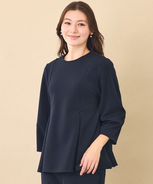 amaca(アマカ)の「【AMACA THE EDITION】2WAYポンチブラウス(シャツ/ブラウス・レディース・ダークネイビー・38/40)」の10枚目の写真
