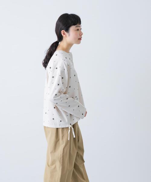 かぐれ（カグレ）の「ツバメ刺繍ブラウス（シャツ/ブラウス・レディース・アイボリー/ブラック・FREE）」の4枚目の写真