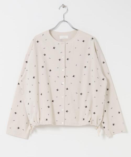 かぐれ（カグレ）の「ツバメ刺繍ブラウス（シャツ/ブラウス・レディース・アイボリー/ブラック・FREE）」の15枚目の写真