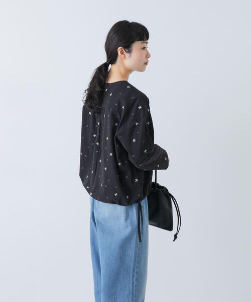 かぐれ（カグレ）の「ツバメ刺繍ブラウス（シャツ/ブラウス・レディース・アイボリー/ブラック・FREE）」の21枚目の写真