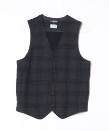 gim（ジム）の「チェック柄ベスト【ALEXANDER JULIANコラボ】（ベスト）」