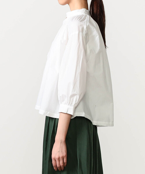 GALLEGO DESPORTES（ギャレゴデスポート）の「GALLEGO DESPORTES | ギャザーカラー プルオーバーシャツ WOMEN（シャツ/ブラウス・レディース・ホワイト・S）」の8枚目の写真