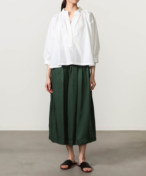 GALLEGO DESPORTES（ギャレゴデスポート）の「GALLEGO DESPORTES | ギャザーカラー プルオーバーシャツ WOMEN（シャツ/ブラウス・レディース・ホワイト・S）」の11枚目の写真