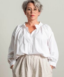 GALLEGO DESPORTES | GALLEGO DESPORTES | ギャザーカラー プルオーバーシャツ WOMEN(シャツ/ブラウス)