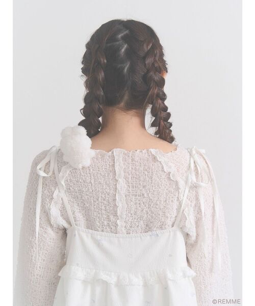 merry jenny(メリージェニー)の「Marshmallow ribbon tops(Tシャツ/カットソー・レディース・オフホワイト・FREE)」の6枚目の写真