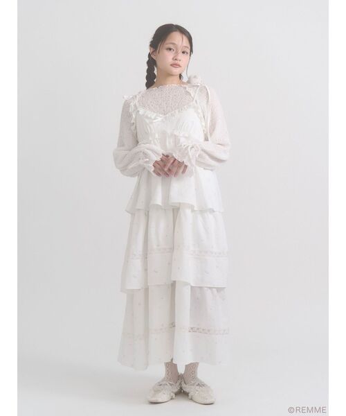 merry jenny(メリージェニー)の「Marshmallow ribbon tops(Tシャツ/カットソー・レディース・オフホワイト・FREE)」の7枚目の写真