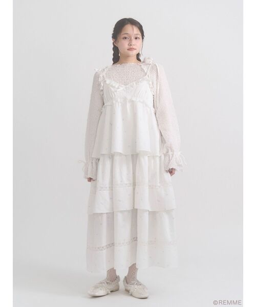 merry jenny(メリージェニー)の「Marshmallow ribbon tops(Tシャツ/カットソー・レディース・オフホワイト・FREE)」の8枚目の写真