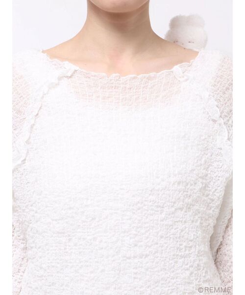 merry jenny(メリージェニー)の「Marshmallow ribbon tops(Tシャツ/カットソー・レディース・オフホワイト・FREE)」の13枚目の写真