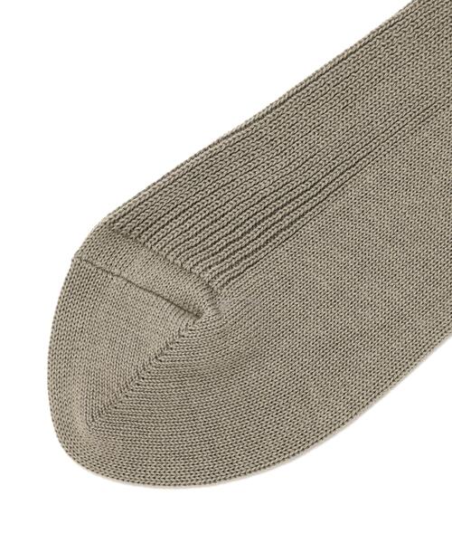 MHL.(エムエイチエル)の「FINE COTTON RIB SOCKS(ソックス/靴下・メンズ・ベージュ系その他3/グレー系その他2/グリーン・FREE)」の6枚目の写真