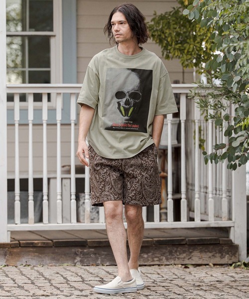 CAMBIO(カンビオ)の「mt10266- ビッグシルエットプリントT(Silence Speaks the Loudest) Tシャツ(CASD-172)(Tシャツ/カットソー・メンズ・ミックスグレー/セージグリーン/ホワイト・XL/L/M/S)」の12枚目の写真
