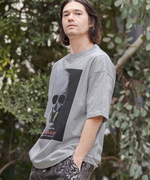 CAMBIO(カンビオ)の「mt10266- ビッグシルエットプリントT(Silence Speaks the Loudest) Tシャツ(CASD-172)(Tシャツ/カットソー・メンズ・ミックスグレー/セージグリーン/ホワイト・XL/L/M/S)」の14枚目の写真