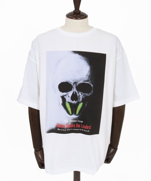 CAMBIO(カンビオ)の「mt10266- ビッグシルエットプリントT(Silence Speaks the Loudest) Tシャツ(CASD-172)(Tシャツ/カットソー・メンズ・ミックスグレー/セージグリーン/ホワイト・XL/L/M/S)」の22枚目の写真