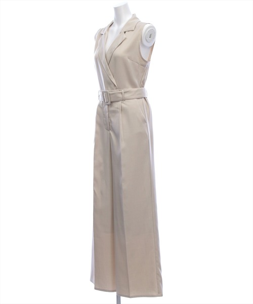 CLEAR BASIC（クリアベーシック）の「ベルト付きテーラードオールインワン[大人 フェミニン 上品]≪新作≫（つなぎ/オールインワン・レディース・アイボリー/ブラック・F）」の11枚目の写真