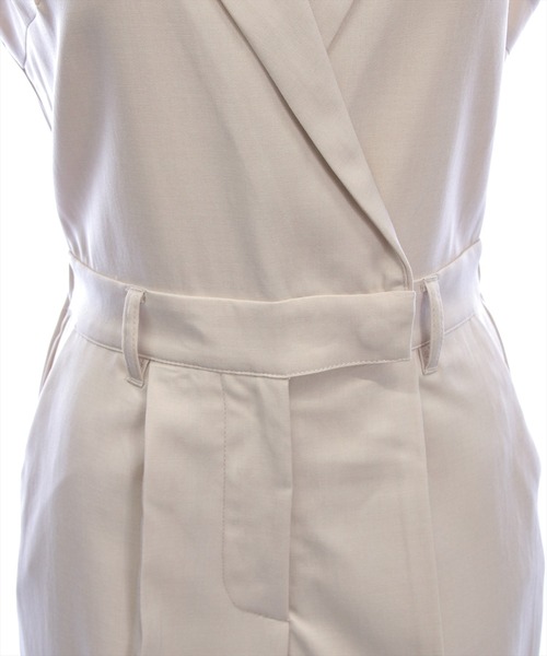 CLEAR BASIC（クリアベーシック）の「ベルト付きテーラードオールインワン[大人 フェミニン 上品]≪新作≫（つなぎ/オールインワン・レディース・アイボリー/ブラック・F）」の17枚目の写真