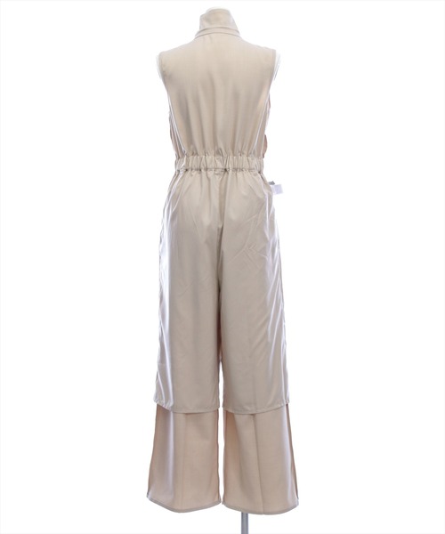 CLEAR BASIC（クリアベーシック）の「ベルト付きテーラードオールインワン[大人 フェミニン 上品]≪新作≫（つなぎ/オールインワン・レディース・アイボリー/ブラック・F）」の22枚目の写真