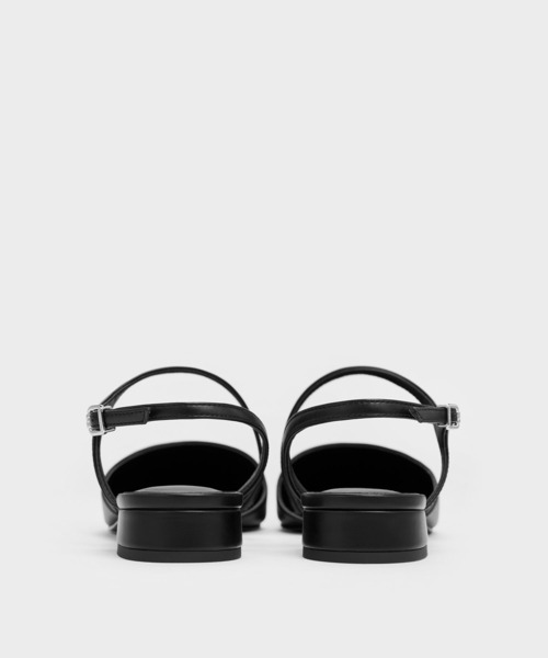 CHARLES & KEITH(チャールズ & キース)の「Cordeliaコーディリアポインテッドスリングバックフラット(パンプス・レディース・ブラック/その他3/オフホワイト・24.5cm/23.5cm/23cm/22.5cm/25.5cm/25cm)」の10枚目の写真