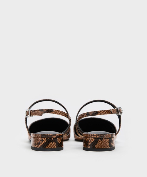 CHARLES & KEITH(チャールズ & キース)の「Cordeliaコーディリアポインテッドスリングバックフラット(パンプス・レディース・ブラック/その他3/オフホワイト・24.5cm/23.5cm/23cm/22.5cm/25.5cm/25cm)」の19枚目の写真