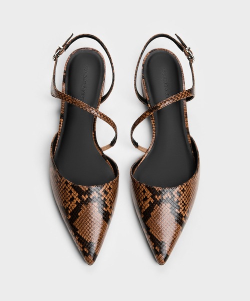 CHARLES & KEITH(チャールズ & キース)の「Cordeliaコーディリアポインテッドスリングバックフラット(パンプス・レディース・ブラック/その他3/オフホワイト・24.5cm/23.5cm/23cm/22.5cm/25.5cm/25cm)」の21枚目の写真