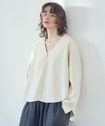 studio CLIP | 《natural by clip》12ゲージサークルVネックカーディガン(カーディガン/ボレロ)