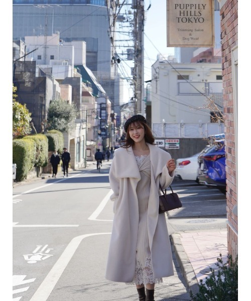 Her lip to(ハーリップトゥー)の「Lilou Lace Hem Knit Dress(ワンピース・レディース・ベージュ系・S/M)」の16枚目の写真