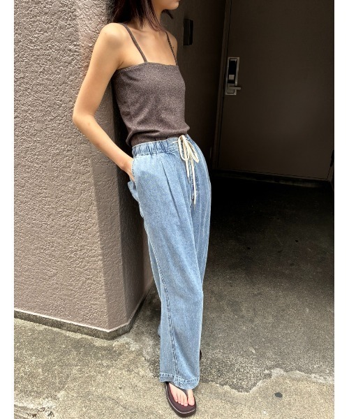 AIC.(エーアイシー)の「接触冷感テンセルデニムイージーパンツ(デニムパンツ・レディース・ブラック/ブルー・FREE)」の21枚目の写真