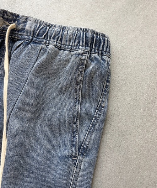 AIC.(エーアイシー)の「接触冷感テンセルデニムイージーパンツ(デニムパンツ・レディース・ブラック/ブルー・FREE)」の7枚目の写真