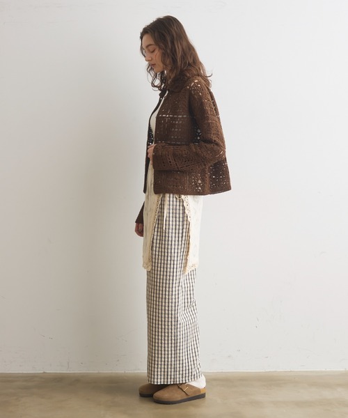 Crisp(クリスプ)の「チェックイージーパンツ(その他パンツ・レディース・グリーン/ブラック・FREE)」の13枚目の写真