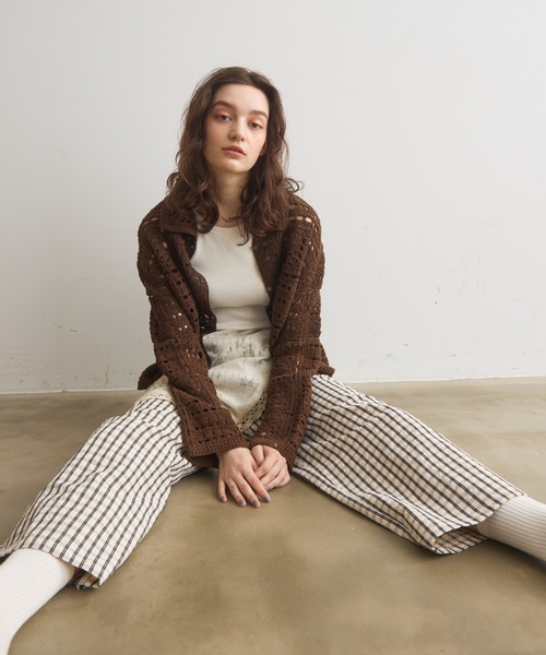 Crisp(クリスプ)の「チェックイージーパンツ(その他パンツ・レディース・グリーン/ブラック・FREE)」の15枚目の写真