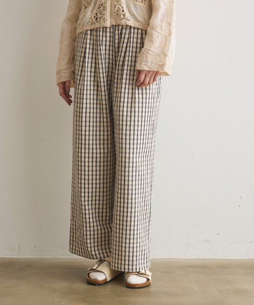 Crisp(クリスプ)の「チェックイージーパンツ(その他パンツ・レディース・グリーン/ブラック・FREE)」の19枚目の写真