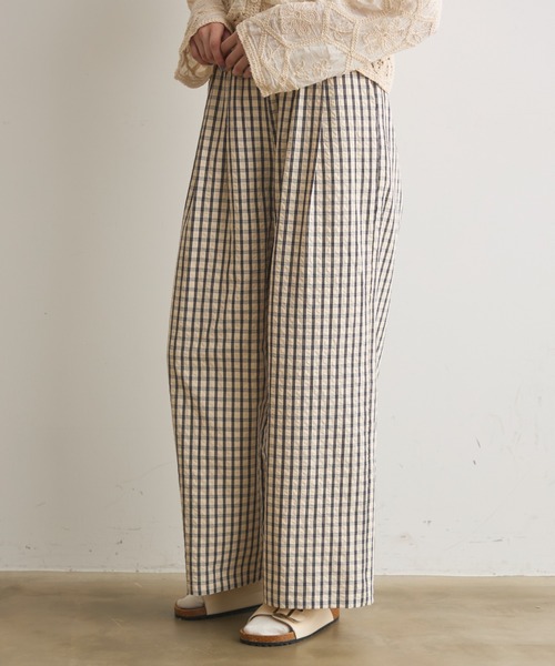 Crisp(クリスプ)の「チェックイージーパンツ(その他パンツ・レディース・グリーン/ブラック・FREE)」の20枚目の写真