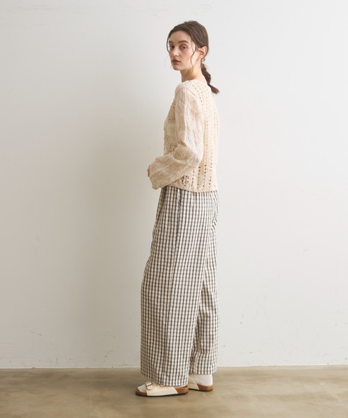 Crisp(クリスプ)の「チェックイージーパンツ(その他パンツ・レディース・グリーン/ブラック・FREE)」の17枚目の写真