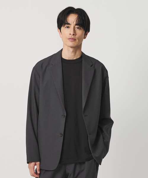 BEAUTY&YOUTH UNITED ARROWS(ビューティーアンドユースユナイテッドアローズ)の「KOMATSU PACK 2ボタン リラックス ジャケット セットアップ対応 撥水 ウォッシャブル(テーラードジャケット・メンズ・ネイビー/ダークグレー/モカ・XL/L/M/S)」の20枚目の写真