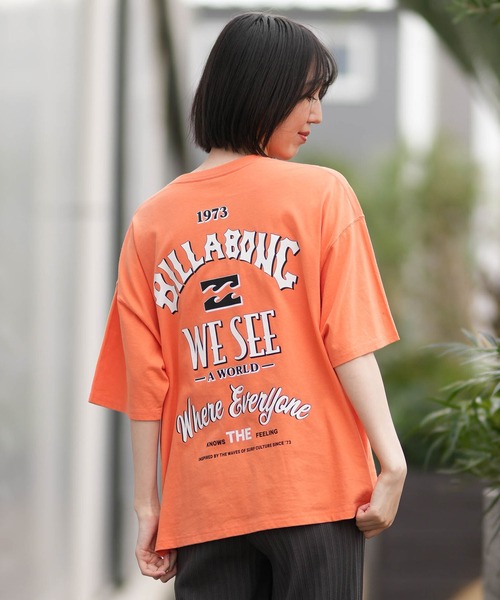 BILLABONG(ビラボン)の「BILLABONG/ビラボン MESSAGE ARCH LOOSE MEDIUM Tシャツ BG013211(Tシャツ/カットソー・レディース・ホワイト×ブラック/アクア/ホワイト系その他/コーラル/スミクロ・M)」の5枚目の写真