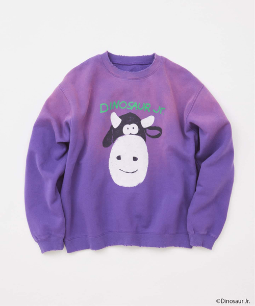 JOURNAL STANDARD（ジャーナルスタンダード）の「DINOSAUR Jr. / ダイナソー Jr. プリントスウェット（スウェット・メンズ・ブラック系その他/ブラック/パープル/イエロー/ホワイト・MEDIUM/LARGE）」の4枚目の写真
