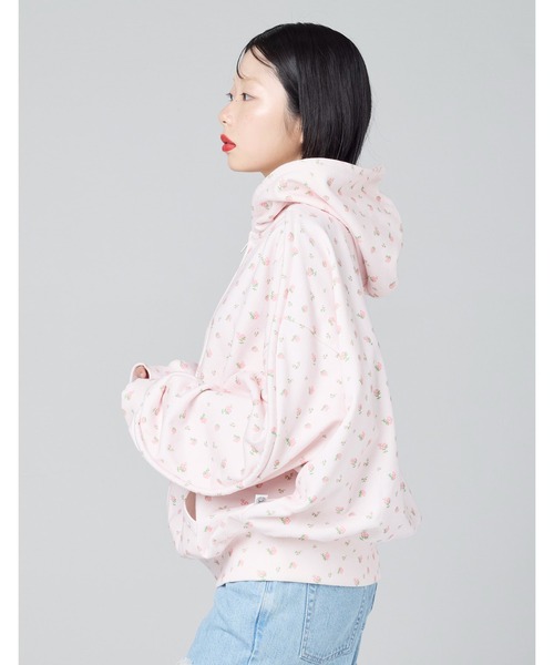 Little sunny bite（リトルサニーバイト）の「/Little Sunny Bite/floral hoodie（パーカー・レディース・ブラック/ピンク/ホワイト・MEDIUM/SMALL）」の14枚目の写真