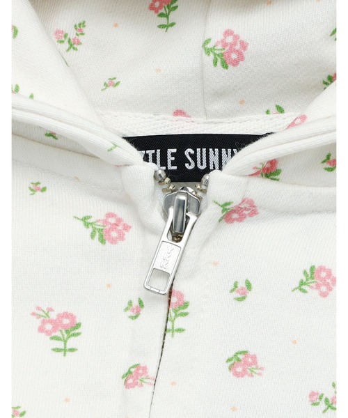 Little sunny bite（リトルサニーバイト）の「/Little Sunny Bite/floral hoodie（パーカー・レディース・ブラック/ピンク/ホワイト・MEDIUM/SMALL）」の6枚目の写真