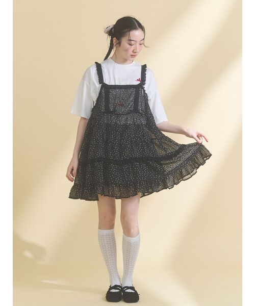 merry jenny(メリージェニー)の「switchレースヘムエプロン(スカート・レディース・オフホワイト/ブラック・FREE)」の18枚目の写真