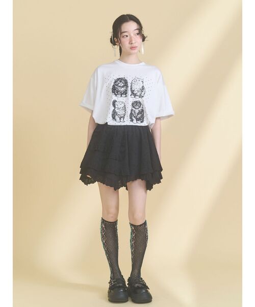 merry jenny(メリージェニー)の「switchレースヘムエプロン(スカート・レディース・オフホワイト/ブラック・FREE)」の21枚目の写真