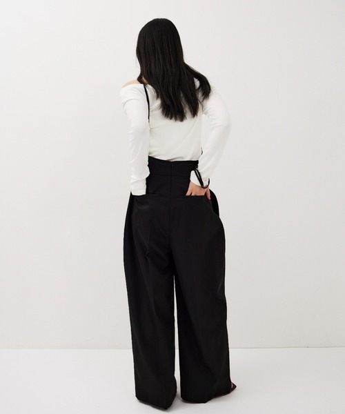 HANNE(アン)の「キャミサロペット(サロペット/オーバーオール・レディース・ブラック/ホワイト/ベージュ・S/M)」の9枚目の写真