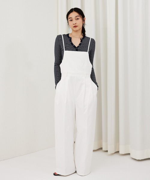 HANNE(アン)の「キャミサロペット(サロペット/オーバーオール・レディース・ブラック/ホワイト/ベージュ・S/M)」の12枚目の写真