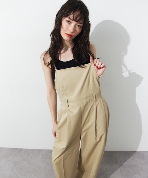 HANNE（アン）の「キャミサロペット（サロペット/オーバーオール・レディース・ブラック/ホワイト/ベージュ・S/M）」の17枚目の写真